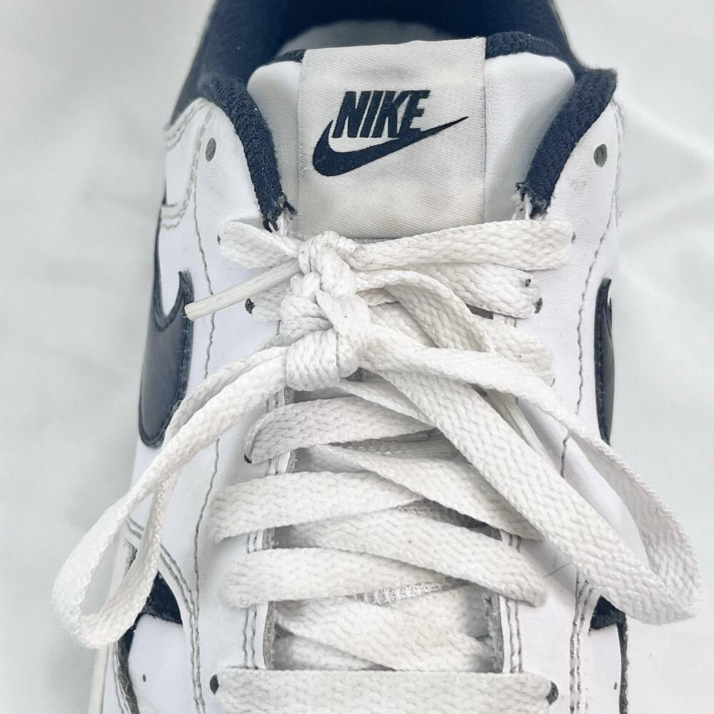 Nike Court Vision Low Next Nature White Navy Women 8.5 DX9176-100 Sneakers EU 40 - Picture 9 of 10